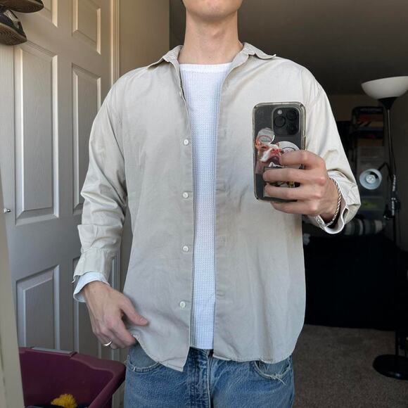 Beautiful vintage 00s gap cotton BUTTON UP - Picture 2 of 7